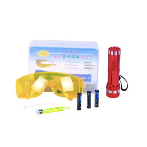 Auto Air Conditioner Flashlight Leak Detector Tool Car Ac Test Uv Protective Glasses Led Safety with Fluorescent Oil