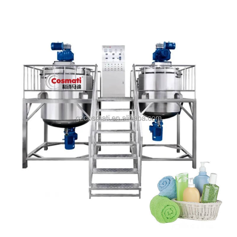 2023 Facial Cream Emulsifying Cosmetics mixer machine Vacuum Homogenizer Mixer Emulsion Lotion Stainless Steel Mixing Tank