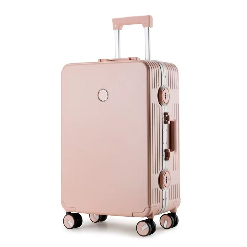 Anti-scratch Aluminum Frame  Hard Side Travel Luggage Suitcase Frosted PC Portable Pilot Case