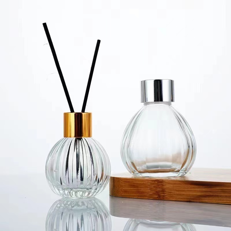 50ml 100ml 150ml 200ml pineapple shape clear empty aroma reed diffuser perfume glass bottle with cork stopper wholesale