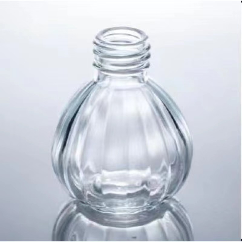 50ml 100ml 150ml 200ml pineapple shape clear empty aroma reed diffuser perfume glass bottle with cork stopper wholesale