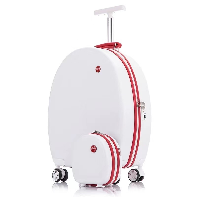 Customization Round Zipper Suitcases Hard Case Durable Trolley Luggage Traveling Bag 20