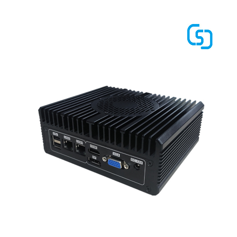 Built in fan Industrial computer Mini PC With 10th Gen Intel Celeron Core i3 i5 i7 Processor Dual 2 LAN 2 COM 2 Display Ports