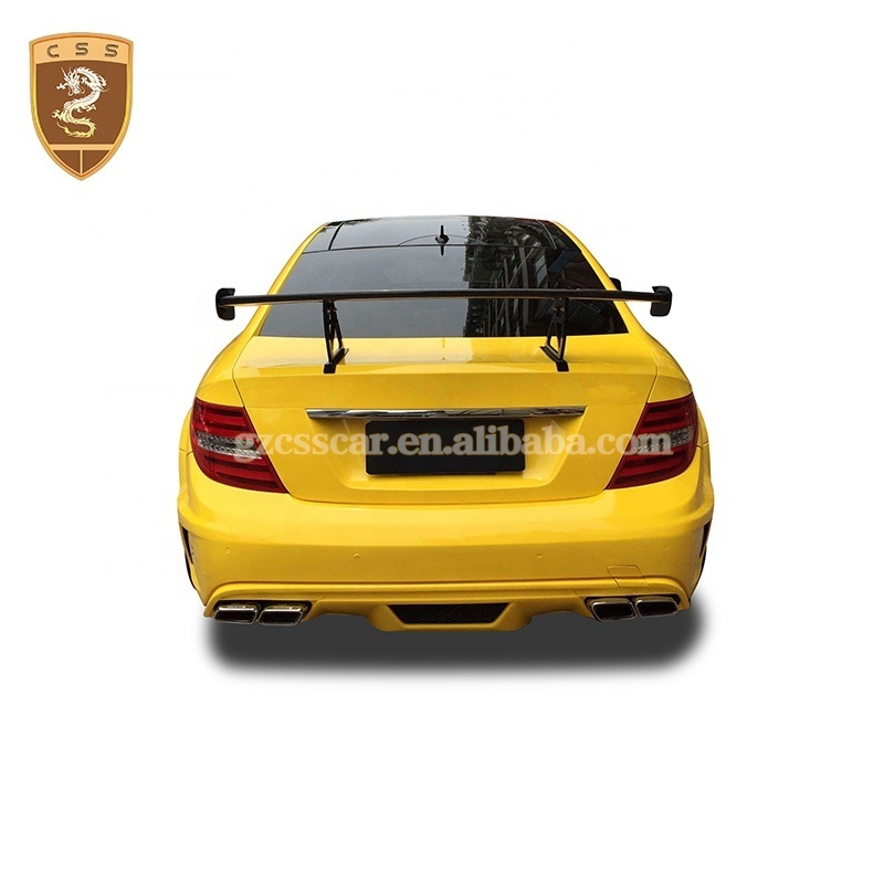 FRP Material Black Serie Style Body Kit For Mercede Bens W204 C Class Coupe 2012-2014 Luxury Car