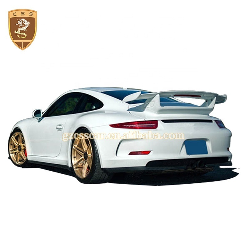 Cheapest Price Carbon Fiber+Fiberglass GT3 Style Car Rear Racing Spoiler Wing For Porsche 911 991 Carrera