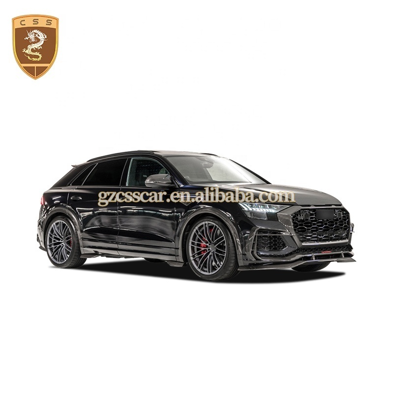 RSQ8 Upgrade Facelift AT Style Body Kit For Audi RSQ8 Front Lip Rear Diffuser Wide Fender Flares Dry Carbon Fiber Car Bodykit