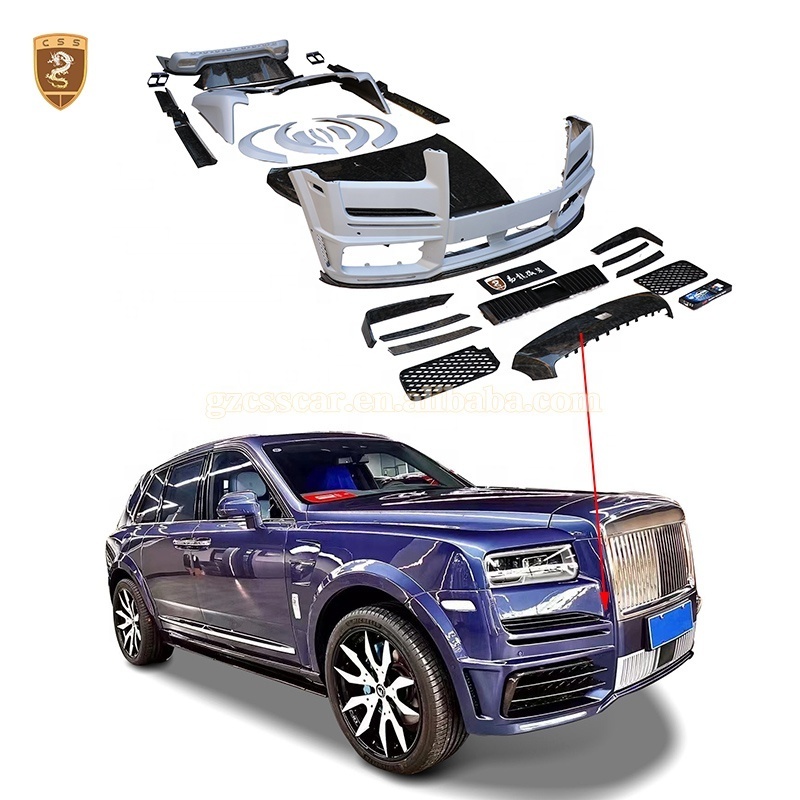 New Arrival MY Style FRP Front Bumper Chin Rear Bumper Side Skirt Car Tuning Body Kit For RR Cullinan