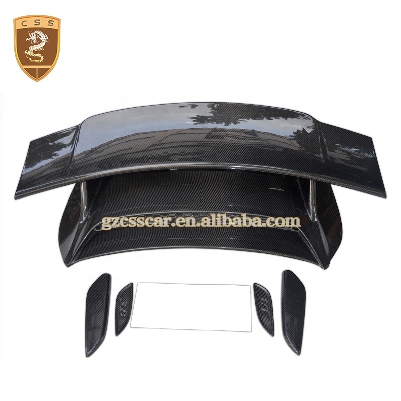 Cheapest Price Carbon Fiber+Fiberglass GT3 Style Car Rear Racing Spoiler Wing For Porsche 911 991 Carrera