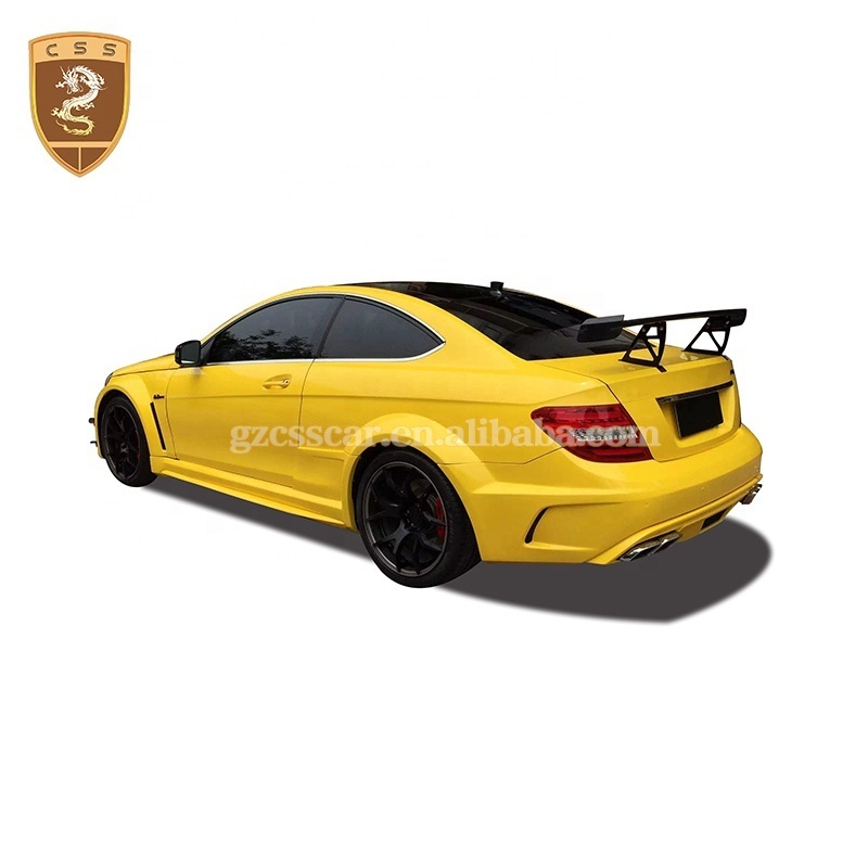 FRP Material Black Serie Style Body Kit For Mercede Bens W204 C Class Coupe 2012-2014 Luxury Car