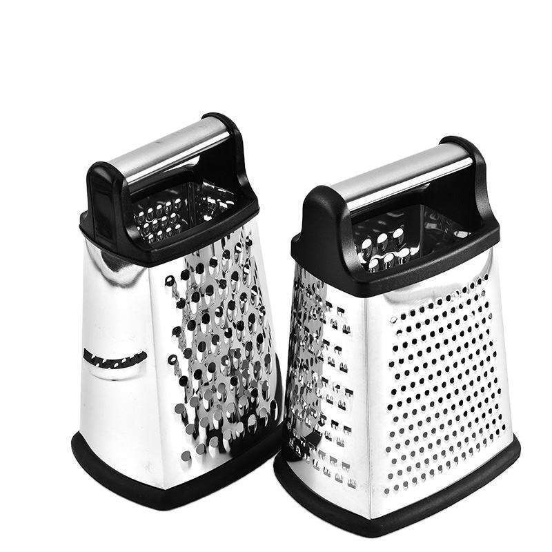 New Product vegetable cheese grater with stainless steel handle Vegetable Slicer Multi-functional Stainless Steel 4 Side grater