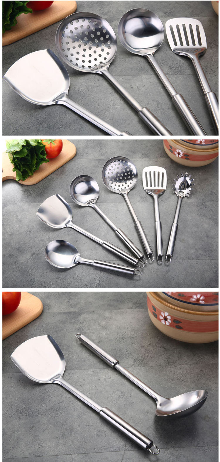 2023 Hot Sale  stainless steel kitchen tools kitchen utensil Accessories Kitchenware Cooking Tool Sets