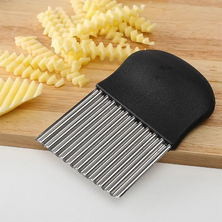 onion pleated French fries salad corrugated cutting Potato Slicer Dough Vegetable Fruit Crinkle Wavy Slicer Knife Potato Cutter