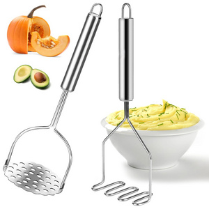 Hot sale Stainless Steel Wire Masher Heavy Duty Vegetable Masher Food Pressure Mashed Potatoes Kitchen Tools