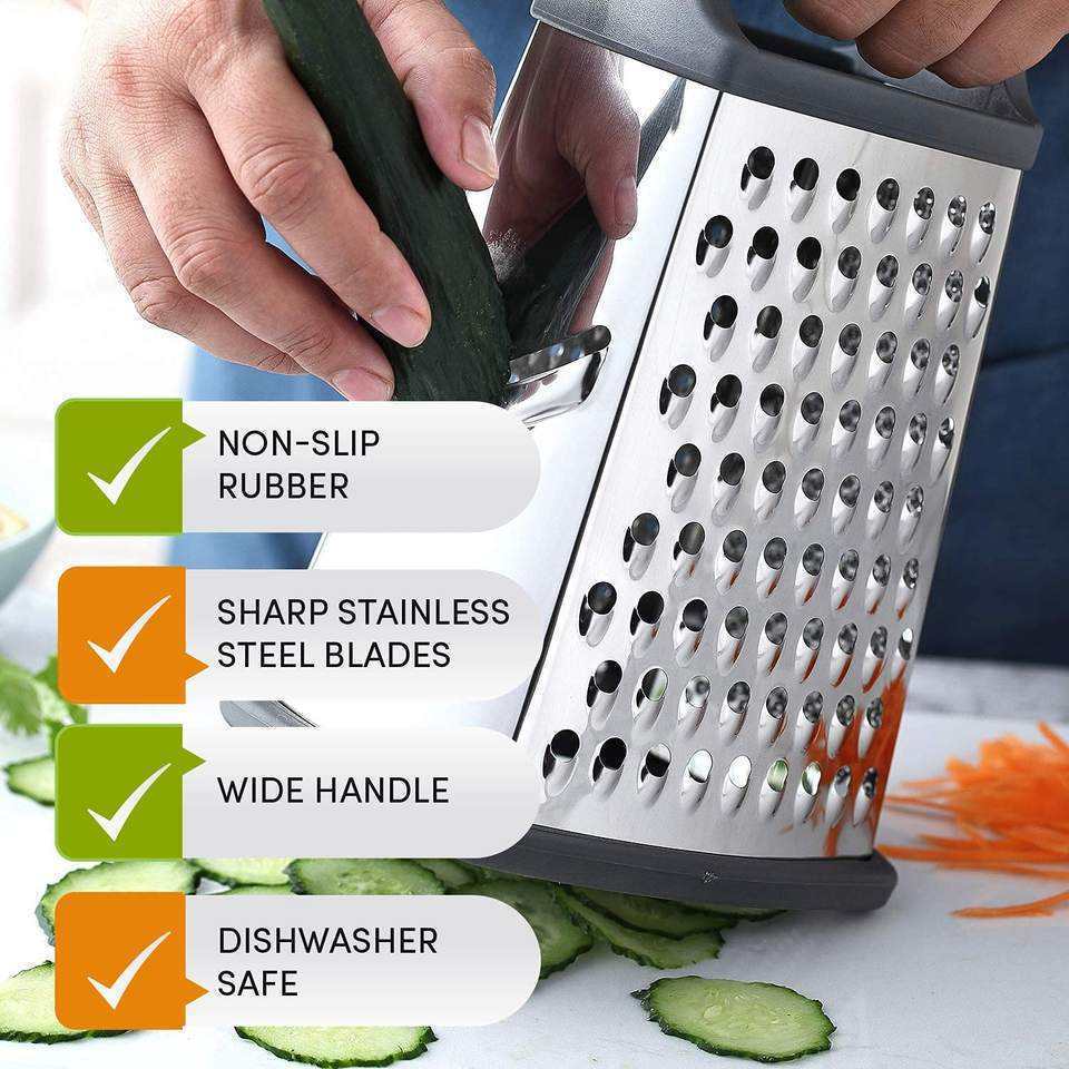 New Arrival vVegetable GrateTop Seller Kitchen Accessories Vegetable Slicer Multi-functional Stainless Steel 4 Side grater