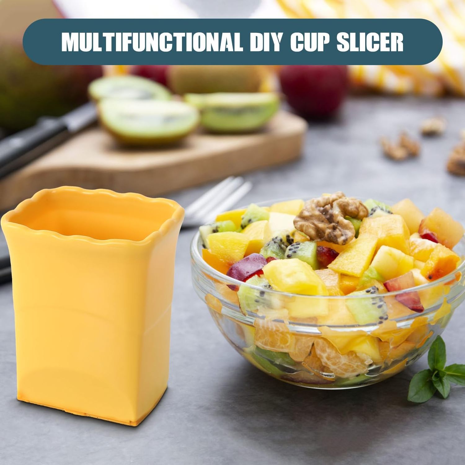 Popular 3Pcs Cup Slicer Handheld Multifunctional Washable Fruit Cutter & Slicer for Quickly Making Fruit Vegetable Salad Platter