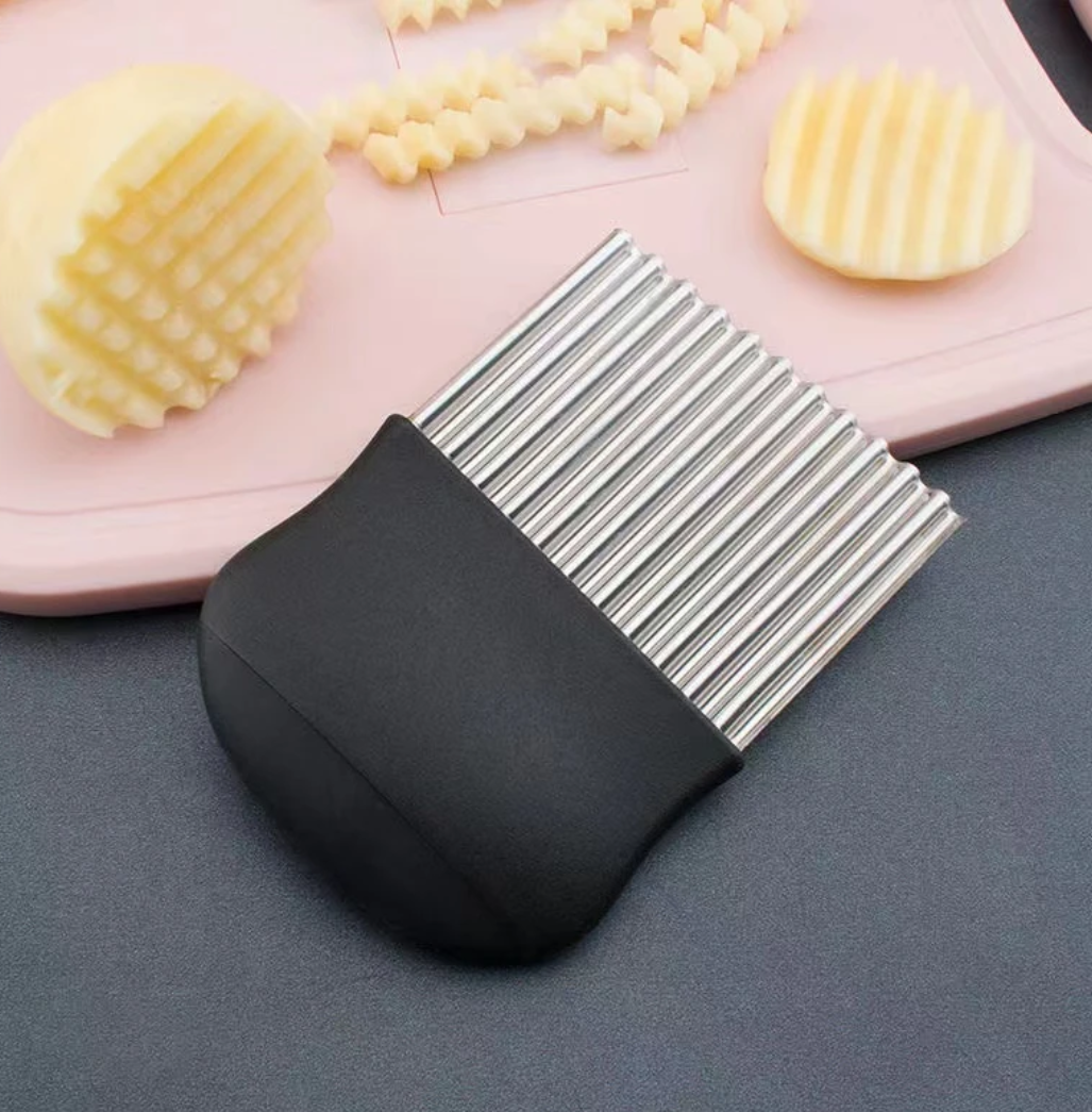 onion pleated French fries salad corrugated cutting Potato Slicer Dough Vegetable Fruit Crinkle Wavy Slicer Knife Potato Cutter