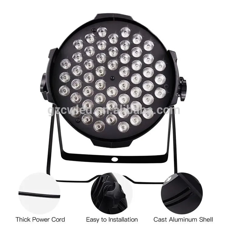 54x3w RGBW 54 led 3w multi brightness LED Par Light Effect Led Stage Lights dj disco