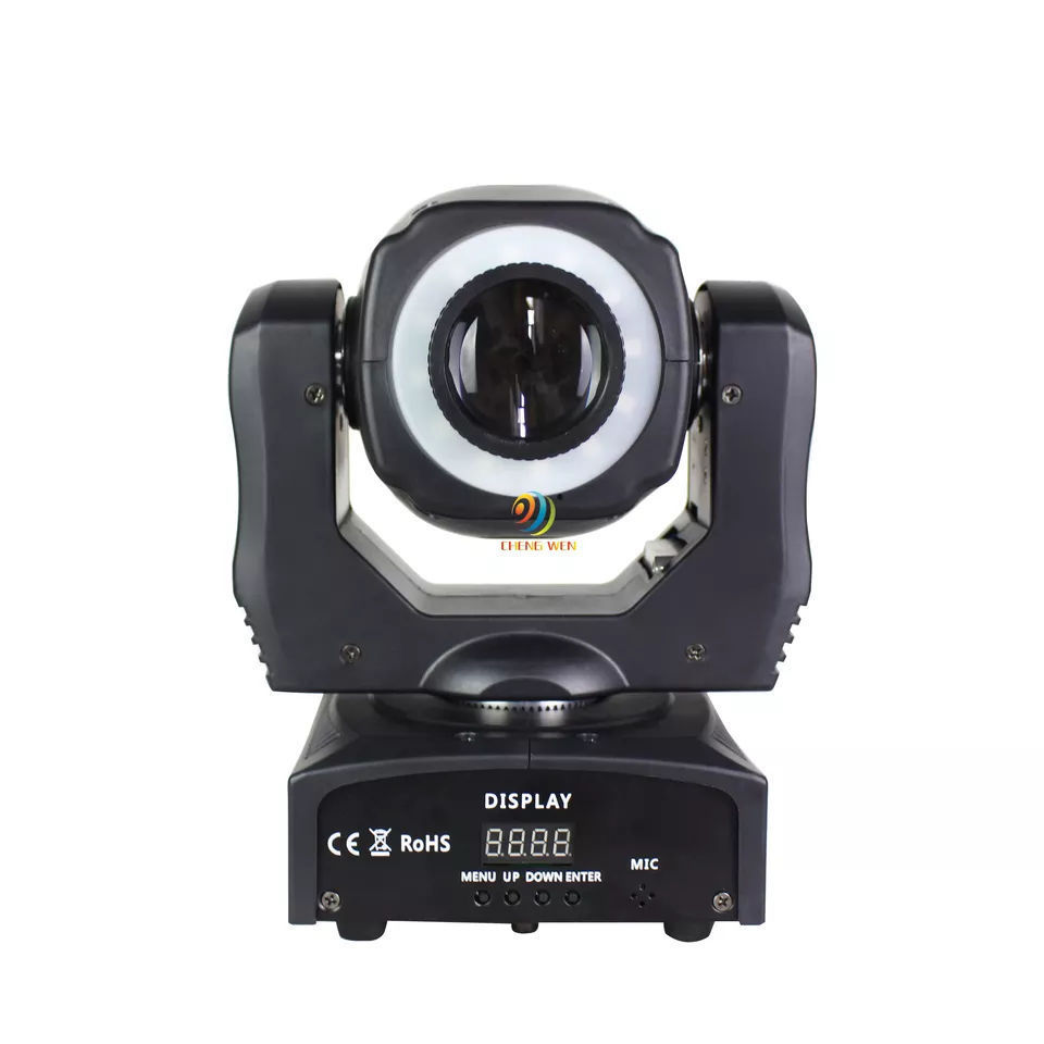 High Quality 60w Led Dj Spot Moving Head Lyre Beam Light 7 Gobos Mini Projector Dmx Professional Stage Light For Disco Party Bar