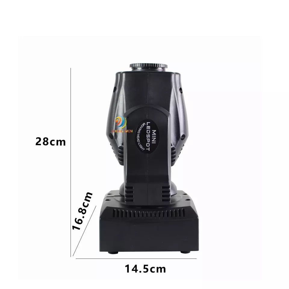 High Quality 60w Led Dj Spot Moving Head Lyre Beam Light 7 Gobos Mini Projector Dmx Professional Stage Light For Disco Party Bar