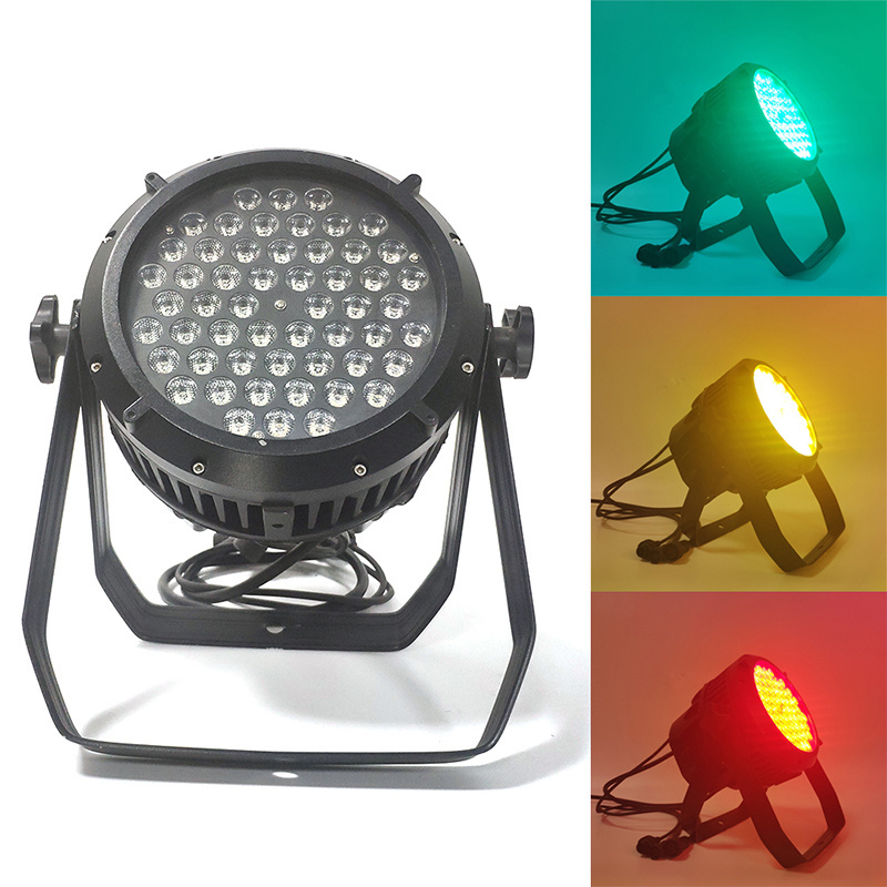 Led Stage Lights Fast Delivery Wholesale Waterproof 54*3w Led Par Light Stage RGB 3in1 Mixing Outdoor Lighting Par Cans Dj Party