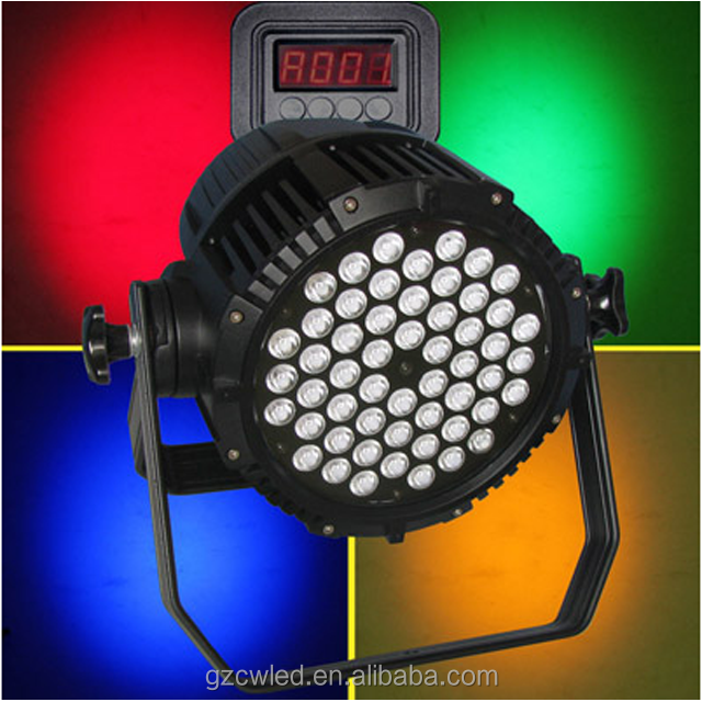 Led Stage Lights Fast Delivery Wholesale Waterproof 54*3w Led Par Light Stage RGB 3in1 Mixing Outdoor Lighting Par Cans Dj Party