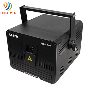 Night club special effect led stage lights animated dj disco club laser 10w 30kpps rgb full color animation lazer lights laser