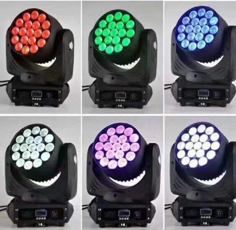 19 Pcs 15W aura  Led Moving Zoom wall Wash Light RGBW Led Zoom Wash Moving light Stage Beam Lights