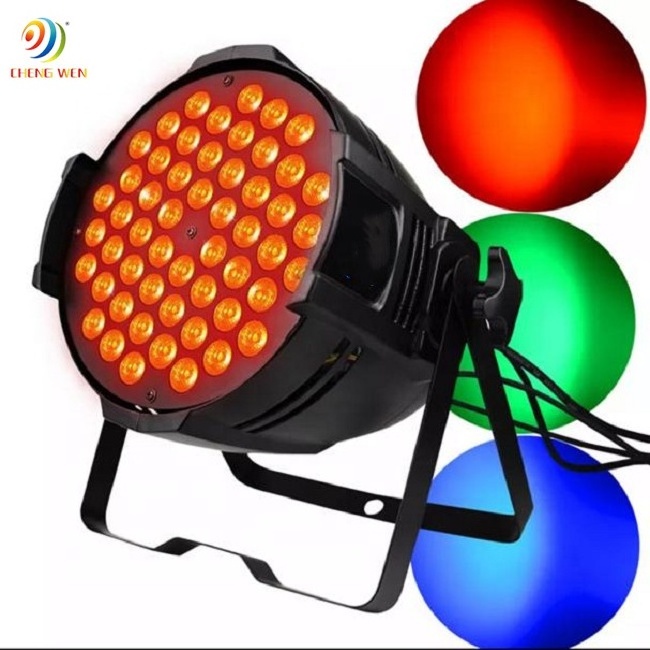 Cheng Wen Hot Selling 54x3w RGB 54 led 3w multi brightness LED Par Light Effect Cheap Led Stage Lights