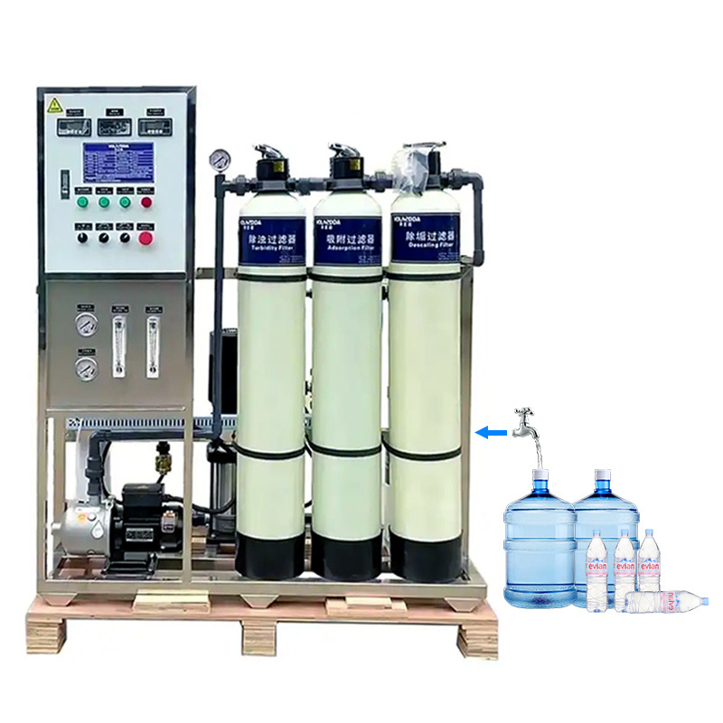 Water Desalination Production of 10 thousand liters per day Water RO tank and the sachet machine 500L/h osmosis