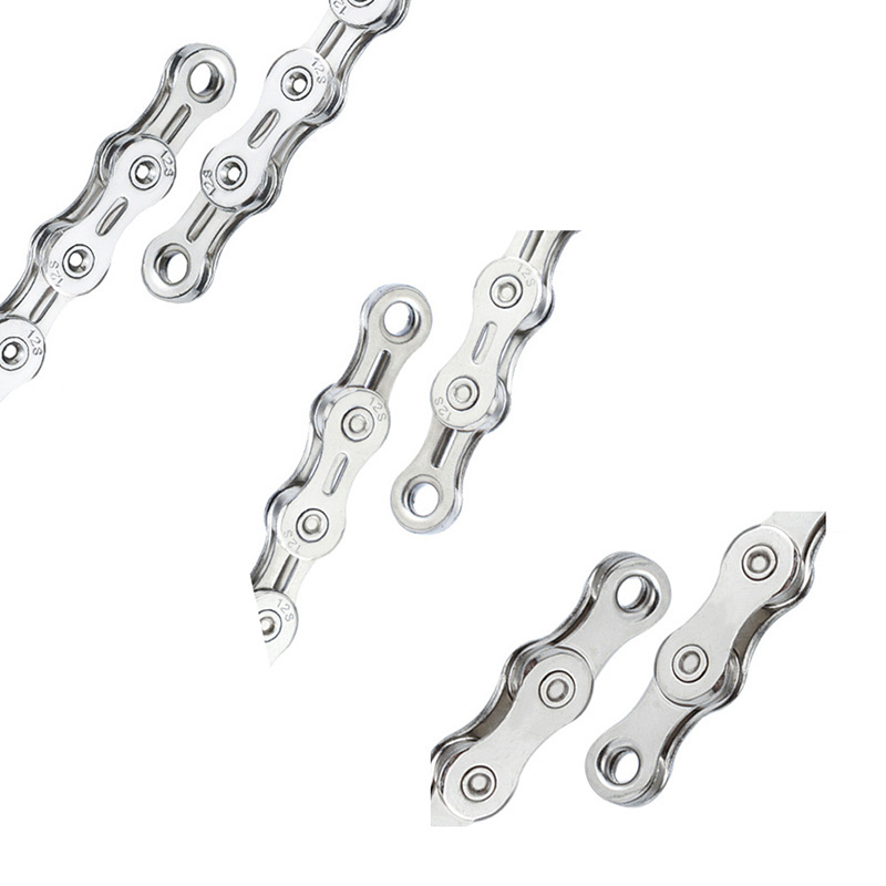 Cycling Parts 8 9 10 11 12 Speed Chains for Road Mountain Bike Flat Hollow 116 126 Links Silver Gold Rainbow MTB Bicycle Chain