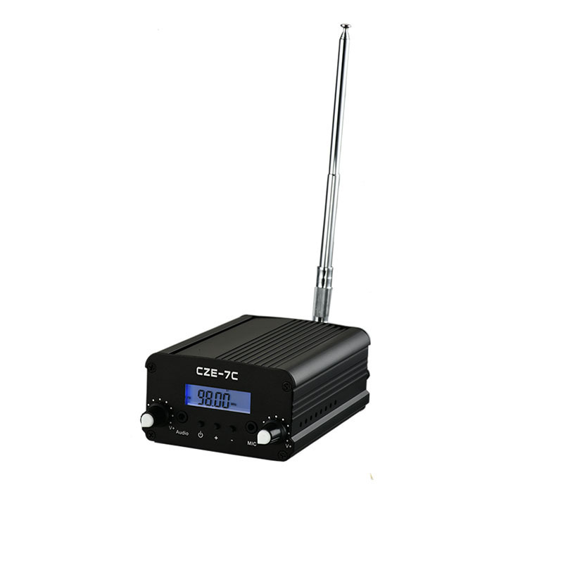 1W/7W Wireless Stereo PLL FM Broadcast Transmitter for Drive in Cinema Church Radio Station Long Range