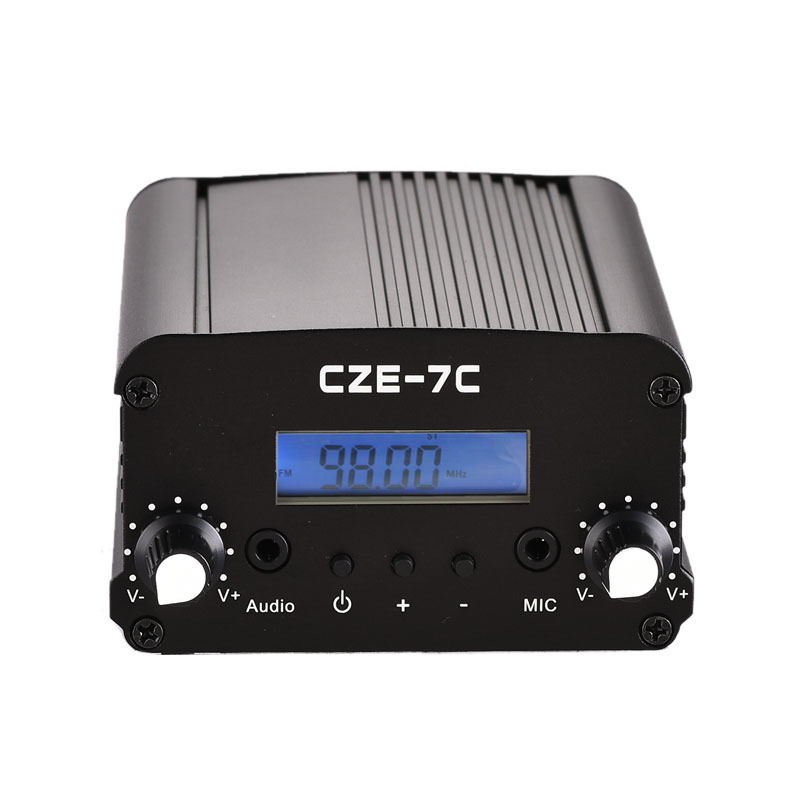 1W/7W Wireless Stereo PLL FM Broadcast Transmitter for Drive in Cinema Church Radio Station Long Range