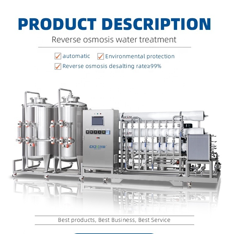 CYJX Reverse Osmosis Water System In Stainless Steel Frp Osmose Inverse Systeme Ro System water treatment equipment