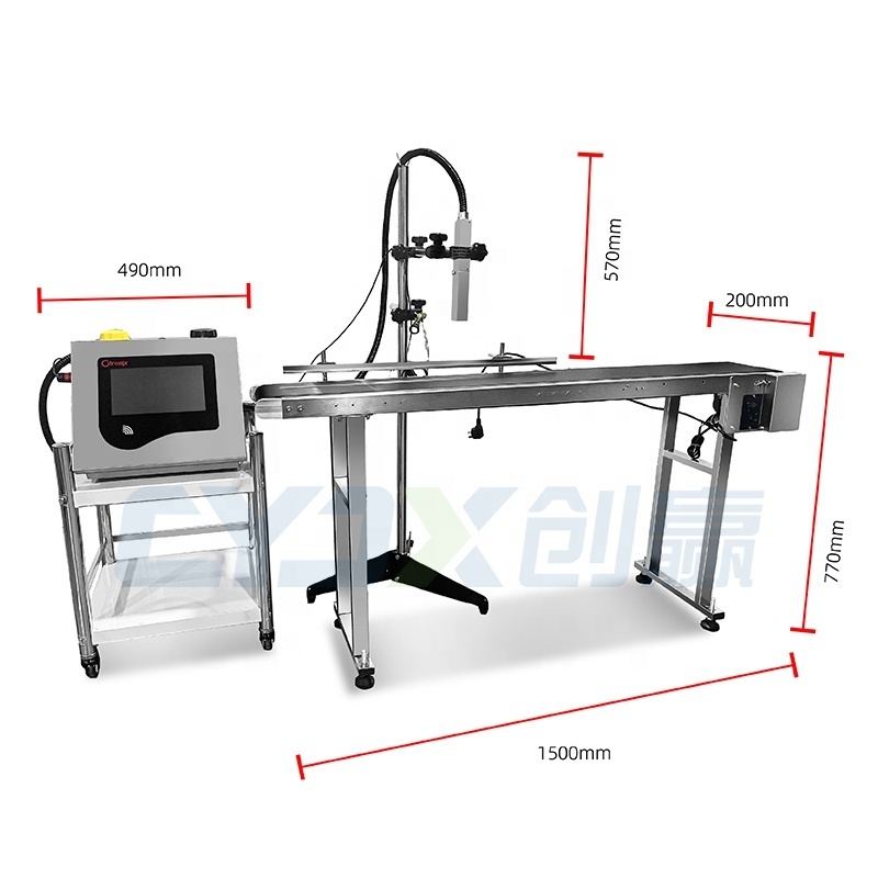 CYJX Fully Automatic Dtg Printer Aluminum Beverage Accessories Inkjet Machine For Production Date Inkjet