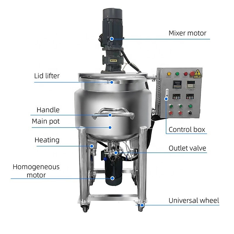 CYJX Sus316 Cosmetic Manufacturing Production Line Dry Powder Mixing Machine Roller Mixer Paint Tinting Machine