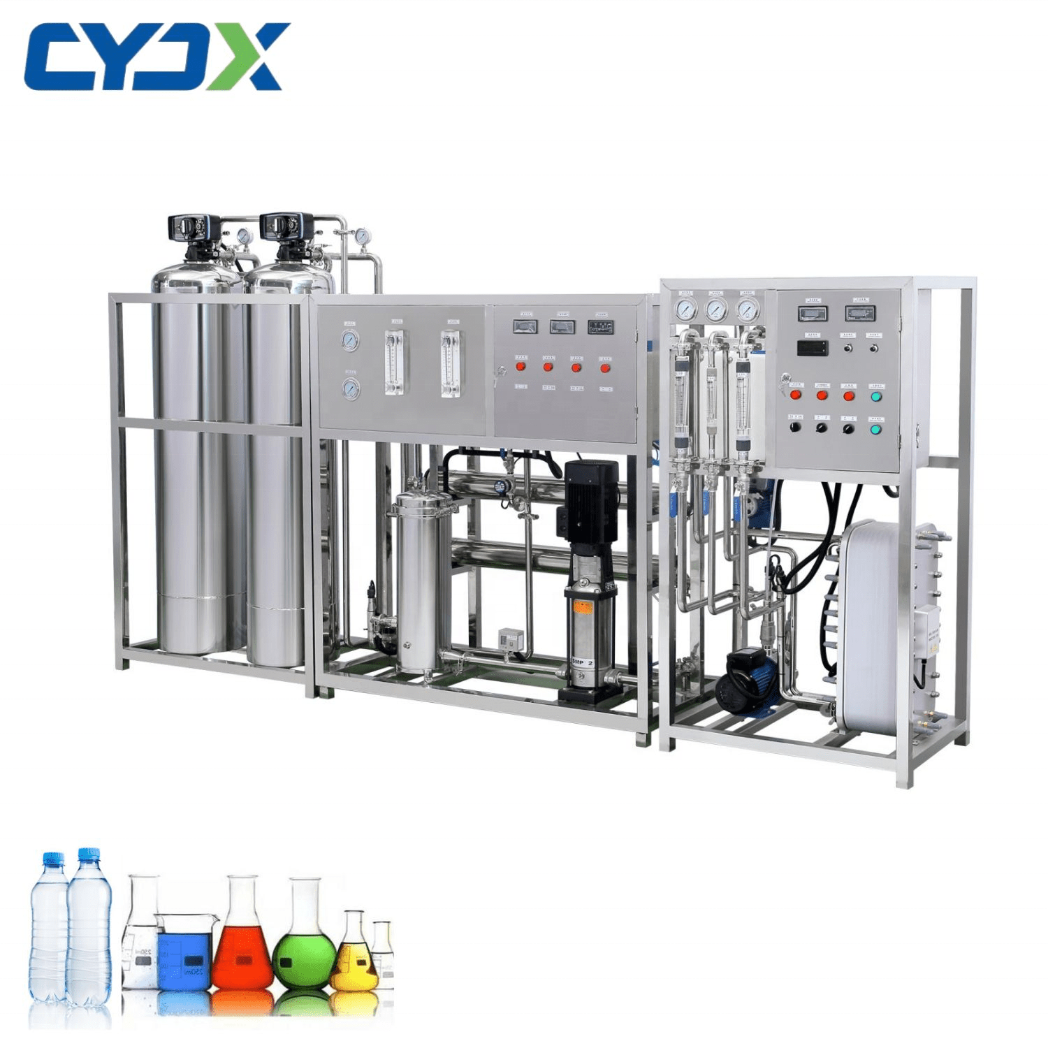 CYJX Complete Set Reverse osmosis well river lake  water purification system treatment machinery