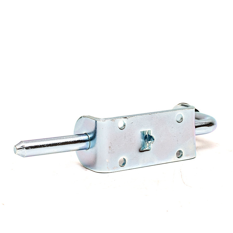 OEM style bolt on spring loaded fence gate latch lock silver Zinc plated trailer latch