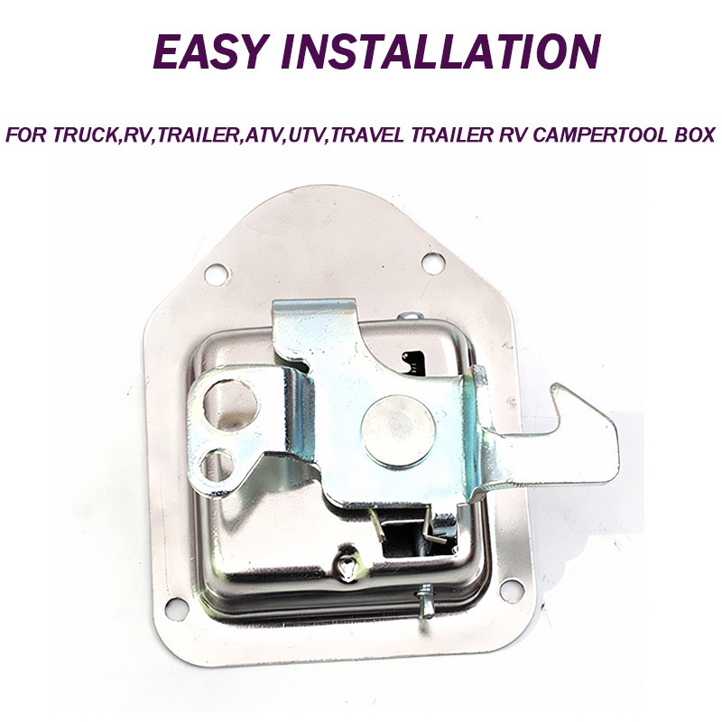 Paddle Deadbolt locking Fit for RV Camper Horse Trailer Cargo Hauler Door Latch RV Door Locks