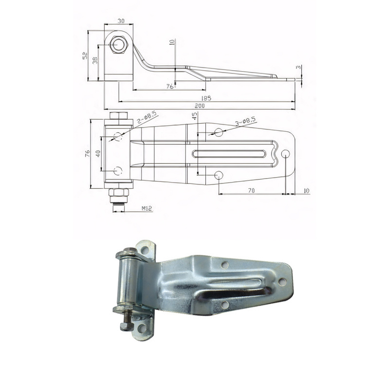 hinged back door transit enclosed horse trailer van container rear door hinge