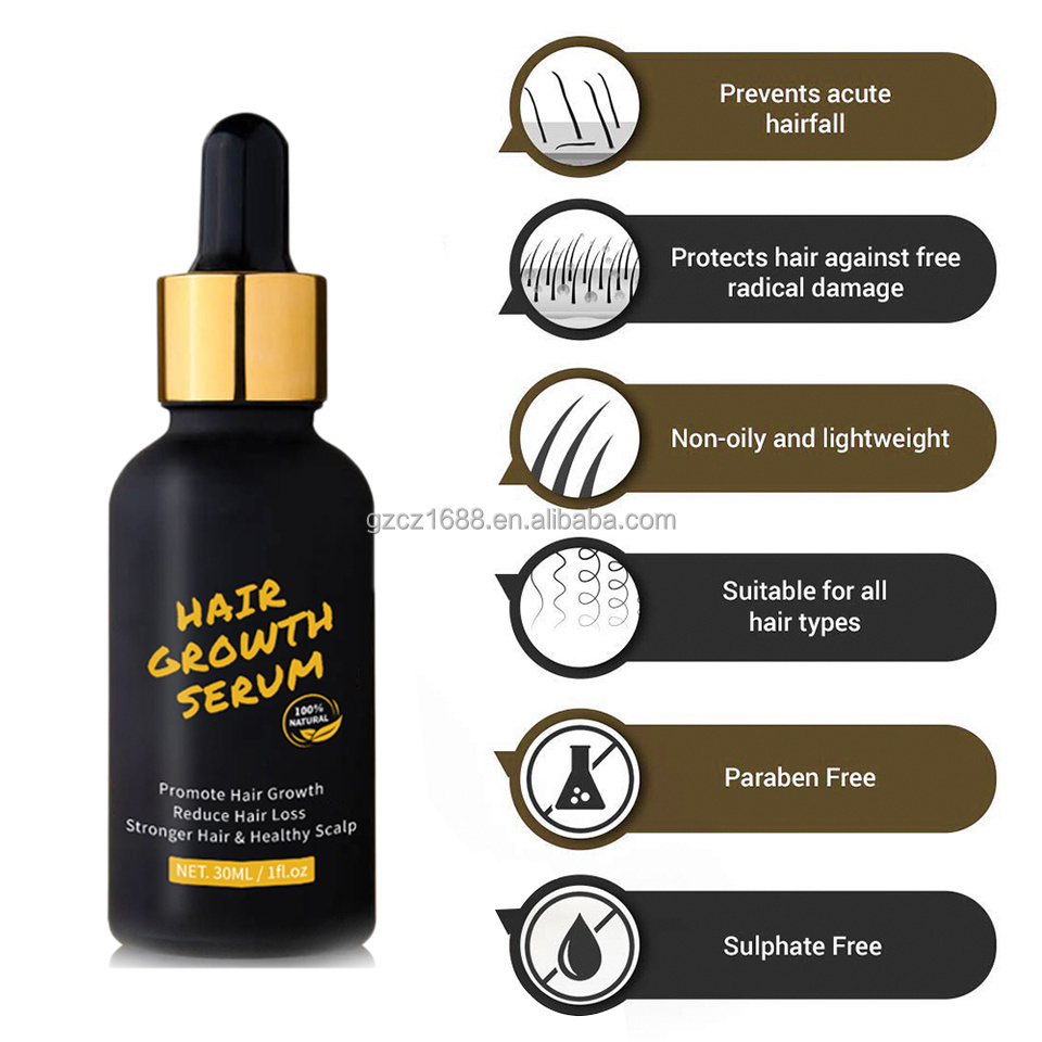 Hair Growth Serum Oil Biotin Regrowth Treatment for Scalp Hair Loss Thinning Hair Growth Serum for Men Women