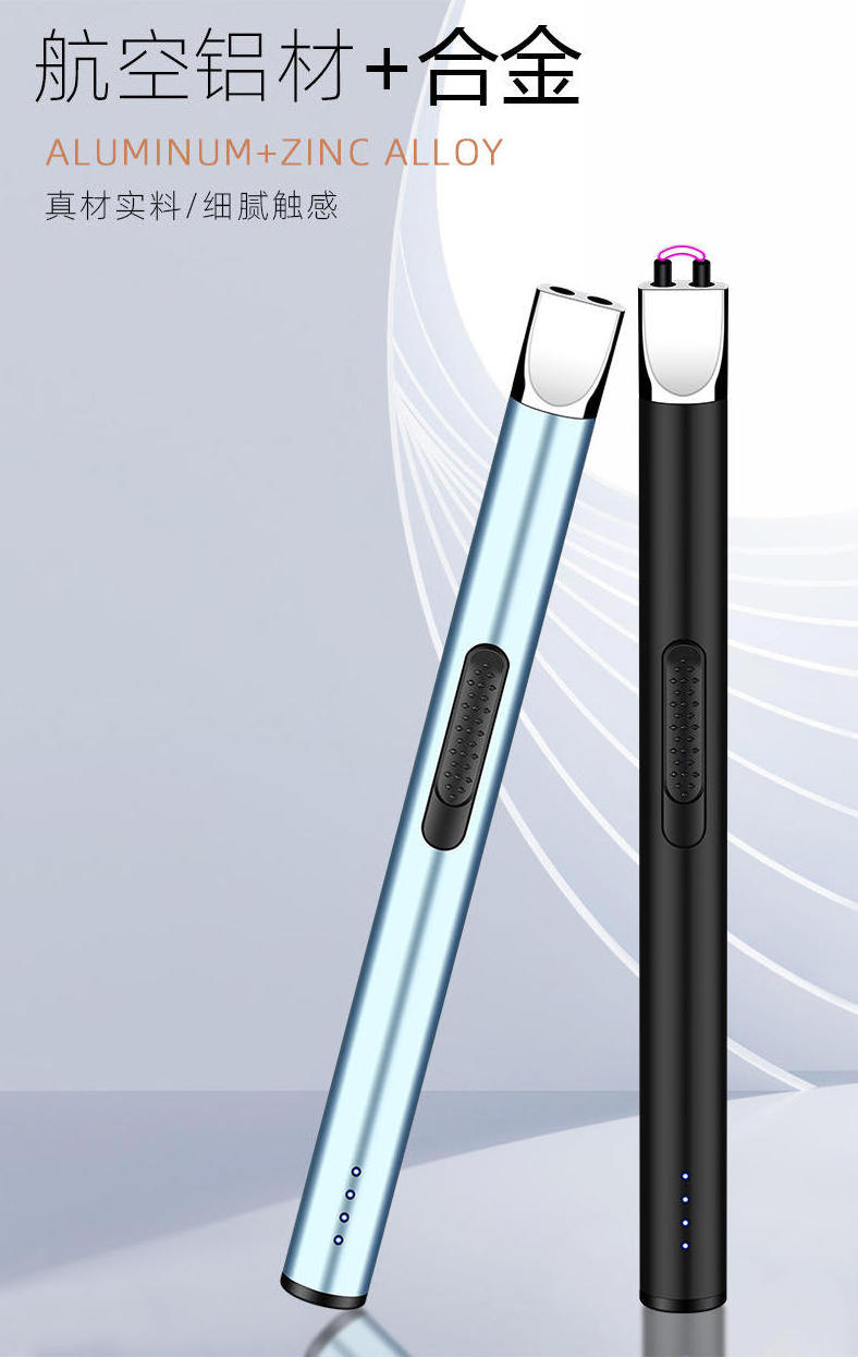 Waterproof Electric Usb Rechargeable  Candle Flameless Double Arc Lighter