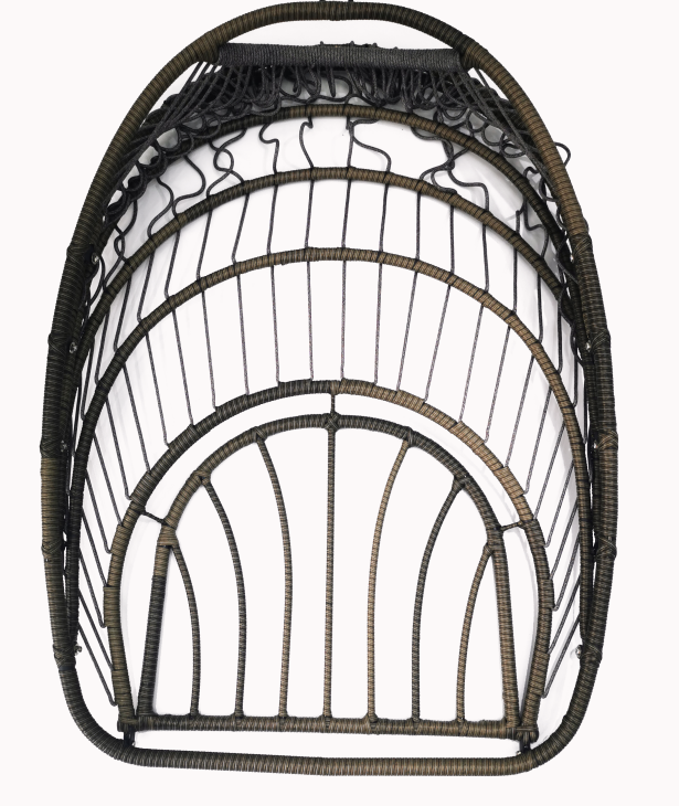 Patio Wicker Swing Egg Chair 350lbs Capacity Garden Patio Swing