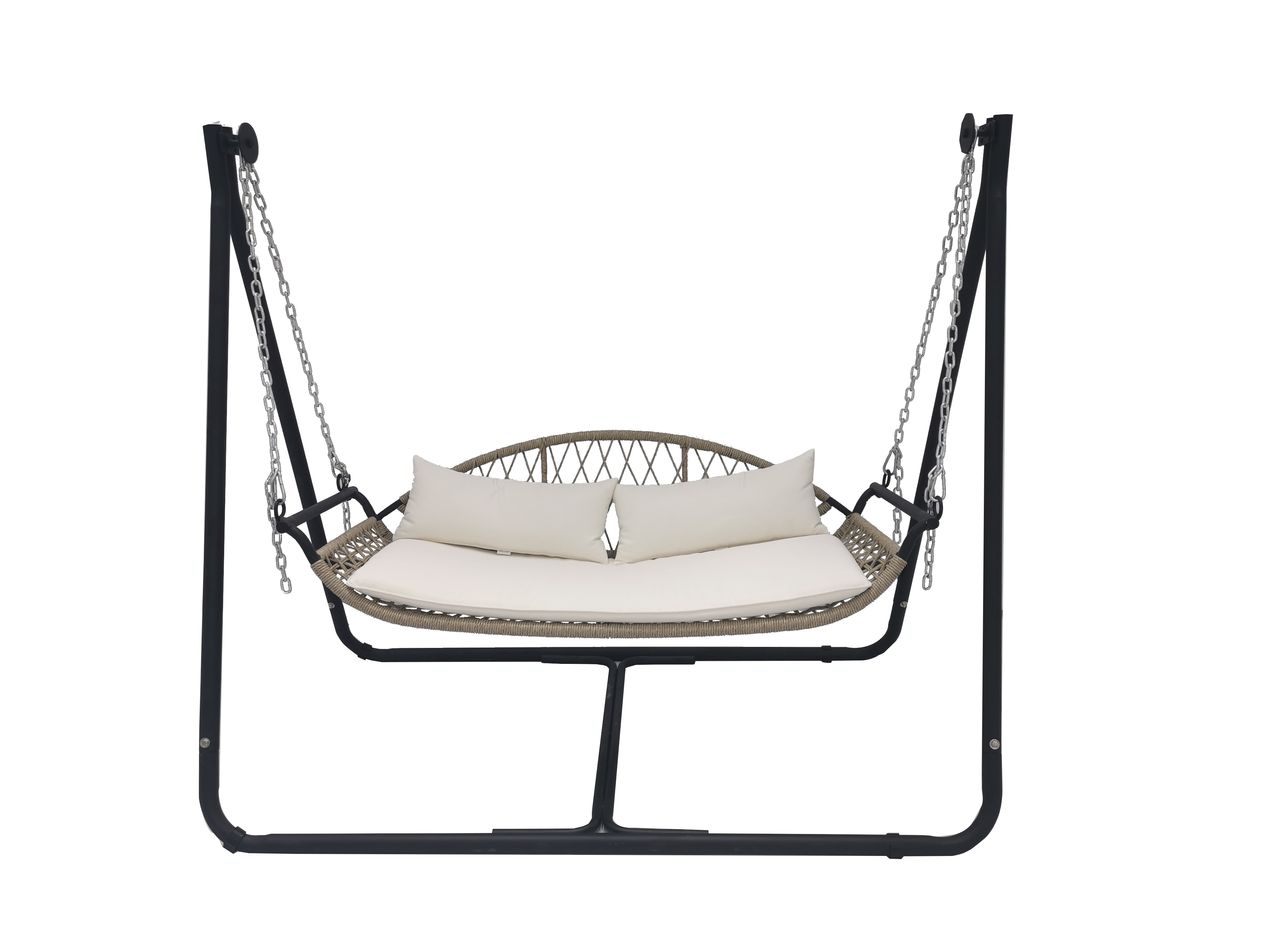 outdoor swing courtyard swing with canopy outdoor double hammock  courtyard net garden swing chair hanging chair canopy