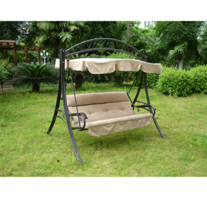 F Outdoor Swing Patio New Design 3 Persons Swing Chair Garden Furniture Outdoor Garden Patio Swings with Canopy