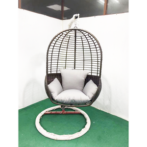 Guangzhou Factory Wholesale Garden Chair Beach Metal Patio Swings single Seater Hanging Swing Set