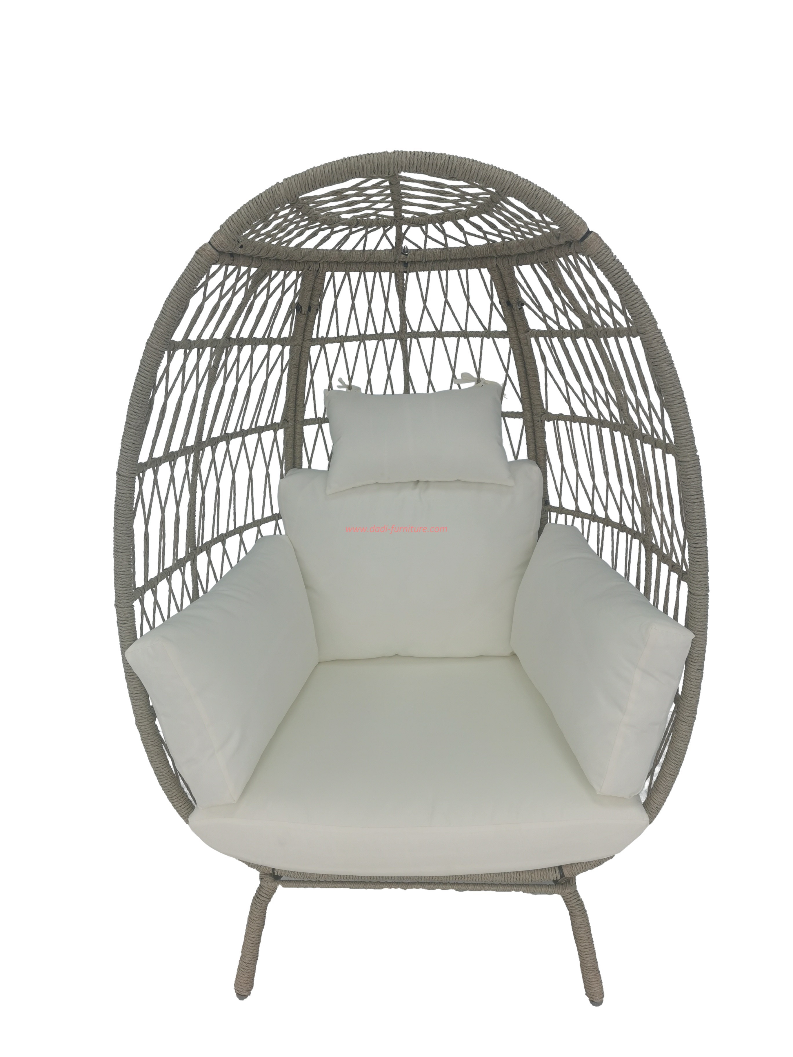 Guangdong Factory Wholesale Big Egg Large Size indoor outdoor patio Balcony rattan wicker cuddle egg  Hange chair with/without s