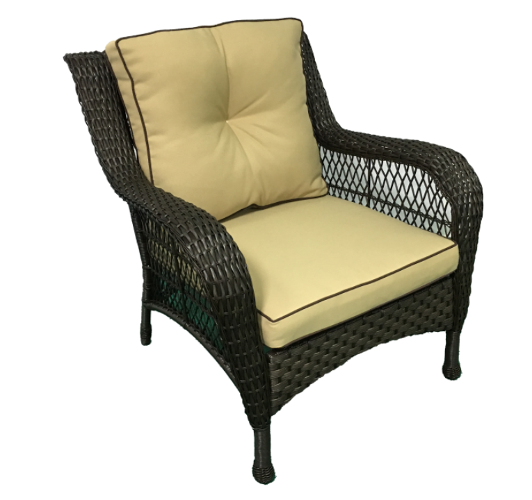 Mix and Match Brown Wicker rattan Outdoor Patio Set with Loveseat