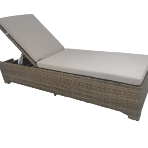 Leisure Rattan Daybed Garden Sun Lounger Pool Furniture With Adjustable Backrest Rattan Outdoor Sun Lounger