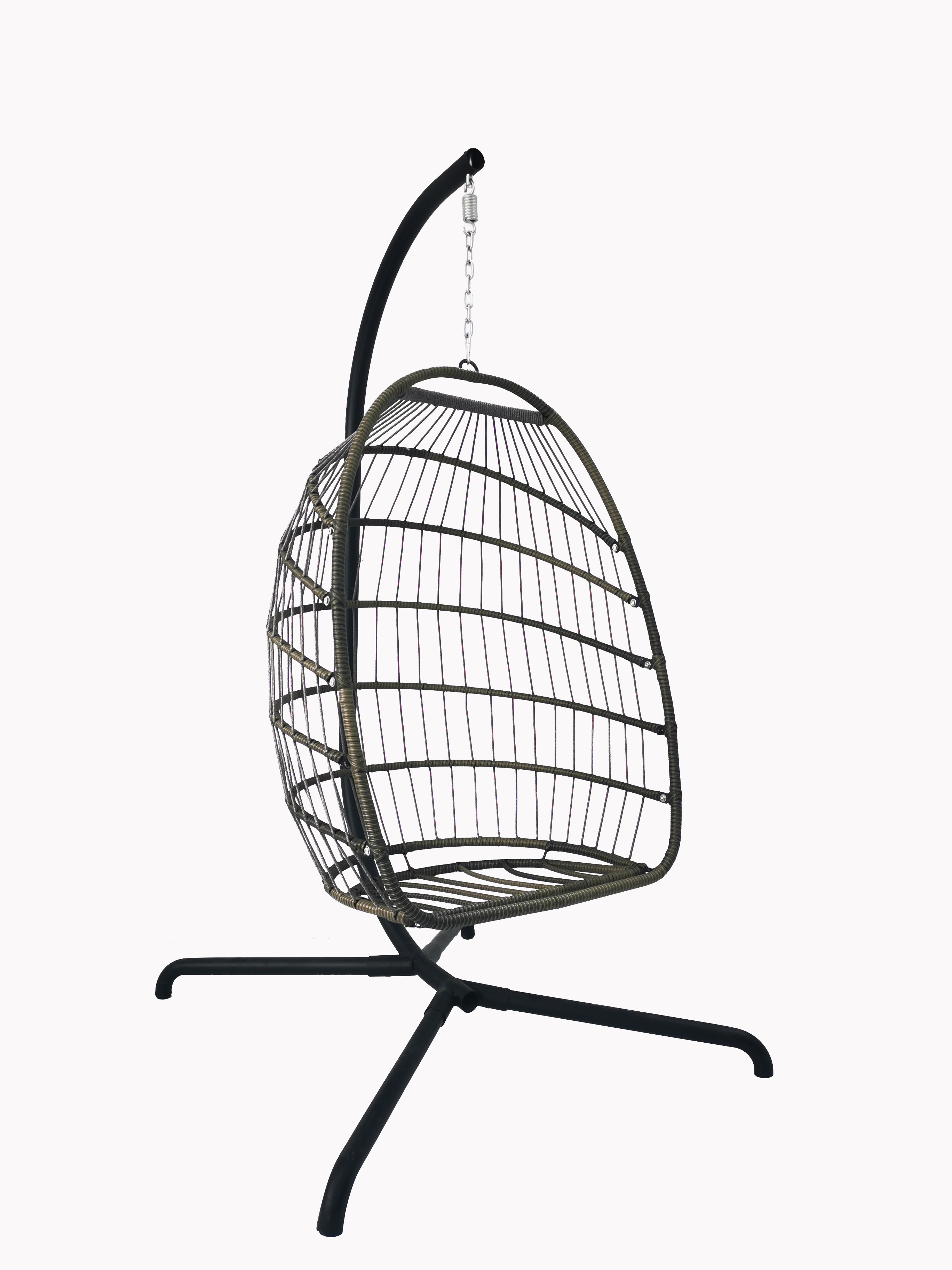 Patio Wicker Swing Egg Chair 350lbs Capacity Garden Patio Swing