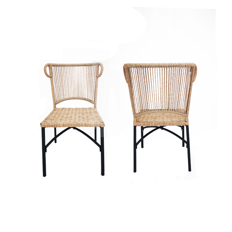 Modern Bohemian Deck Outdoor Rattan Dining Chair